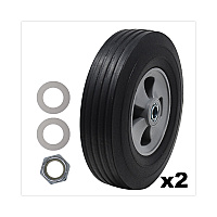 Tilt Truck Wheels, 340 lb Weight Capacity (170 lb Per Wheel), 10" Wheel, Black, 2/Set (FG1004L30000)