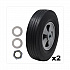 Tilt Truck Wheels, 340 lb Weight Capacity (170 lb Per Wheel), 10
