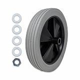 Tilt Truck Wheels, 300 lb Weight Capacity, 12" Wheel, Gray (FG1011L10000)