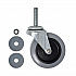 Replacement Bayonet-Stem Swivel Casters, Threaded Stem (0.26