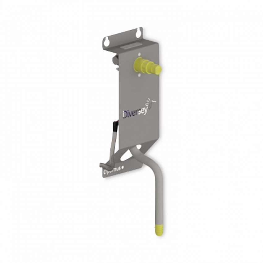 Optimus Low Flow Single Button Dispenser, 6.27 x 4.03 x 13.13, Gray (D1228188)