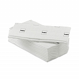Taskisum Disposable Microfiber Mop, 17.7 X 4.9 White Microfiber Head, 25/pack (D7523512)
