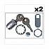 Replacement Lock and Keys for Cleaning Carts, Silver (FG9T73M20000)