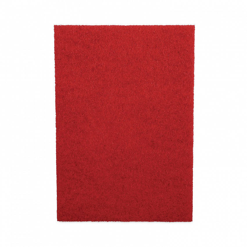 Buffing Floor Pads, 20 x 14, Red, 10/Carton (402014RED)