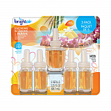 Electric Scented Oil Air Freshener Refill, Hawaiian Blossoms and Papaya, 0.67 oz Bottle, 5/Pack (900668)