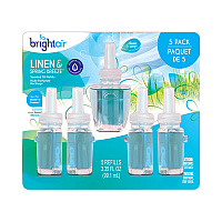 Electric Scented Oil Air Freshener Refill, Linen and Spring Breeze, 0.67 oz Bottle, 5/Pack (900669)