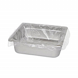 Steam Pan Liners for 1/3-Size Pans, Includes Twist-Ties, 18" x 14", Clear, 250/Carton (SPL1814)