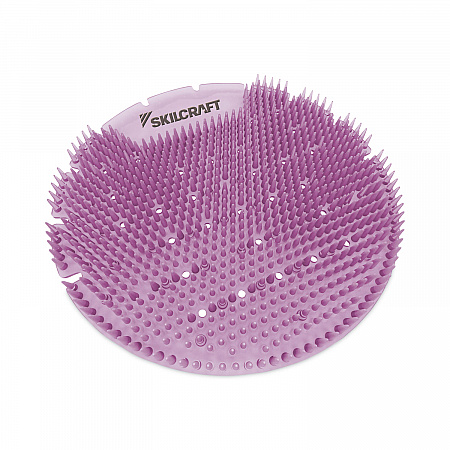 6840016998448, SKILCRAFT Extended Power Urinal Screen Deodorizer, Lavender Lace Scent, Purple, 6/Carton (6998448)