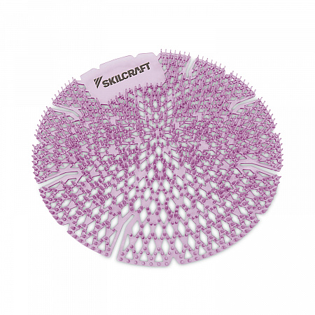 6840016998439, SKILCRAFT Lasting Power Urinal Screen Deodorizer, Lavendar Lace Scent, Purple, 10/Carton (6998439)
