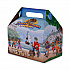 Pirate Kid's Meal Barn Boxes, 6.43 x 4 x 3.75, Brown, Paper, 96/Carton (2793)