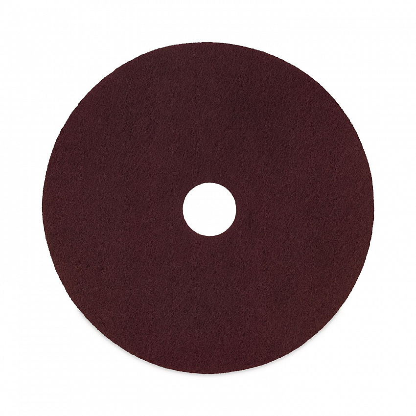 Deep Scrub Pads, 16" Diameter, Maroon, 10/Carton (SPP16)