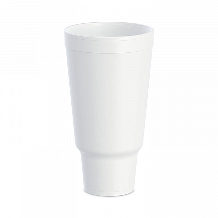 J Cup Insulated Foam Pedestal Cups, 44 oz, White, 300/Carton (44AJ32)