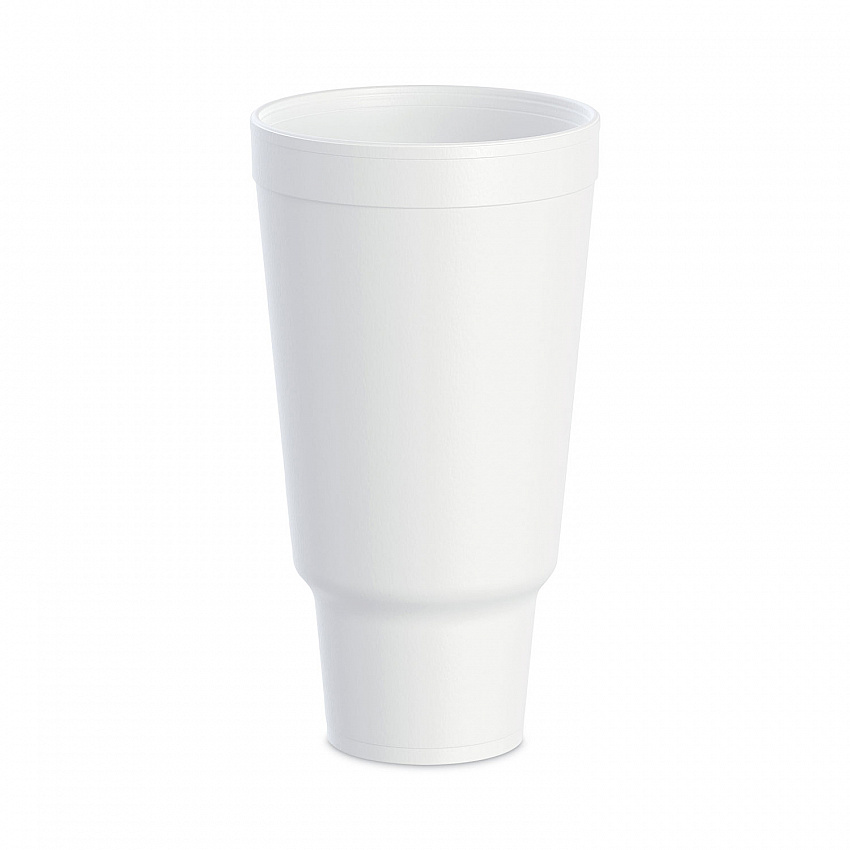 J Cup Insulated Foam Pedestal Cups, 44 oz, White, 300/Carton (44AJ32)