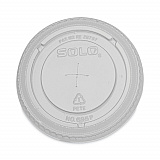 Plastic Cold Cup Lids, Fits 12 oz to 14 oz Cold Cups, Plastic, Clear, 1,000/Carton (695TS)