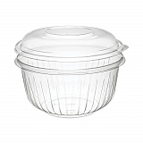 PresentaBowls Bowl/Lid Combo-Paks, 48 oz, Clear, Plastic, 126/Carton (C48BCD)