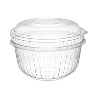 PresentaBowls Bowl/Lid Combo-Paks, 48 oz, Clear, Plastic, 126/Carton (C48BCD)