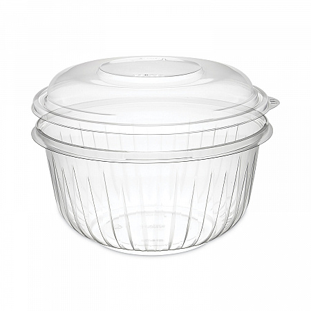 PresentaBowls Bowl/Lid Combo-Paks, 48 oz, Clear, Plastic, 126/Carton (C48BCD)