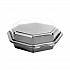 Creative Carryouts OctaView Hinged Lid Containers, 7.5 x 8 x 2.4, Black/Clear, Plastic, 100/Carton (865045AP94)