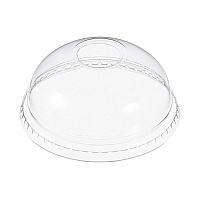 Dome-Top Cold Cup Lids, Fits 12 oz to 24 oz Cold Cups, Plastic, Clear, 1,000/Carton (DLR16)