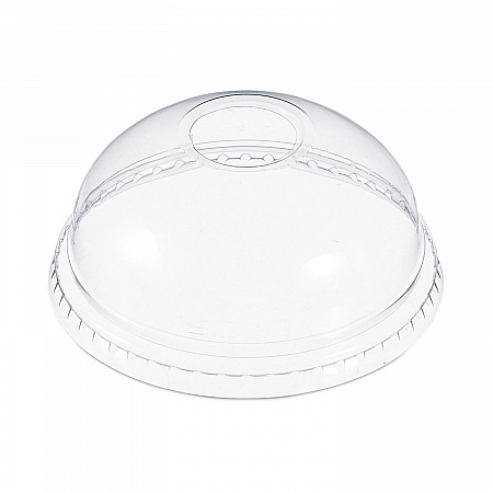 Dome-Top Cold Cup Lids, Fits 12 oz to 24 oz Cold Cups, Plastic, Clear, 1,000/Carton (DLR16)