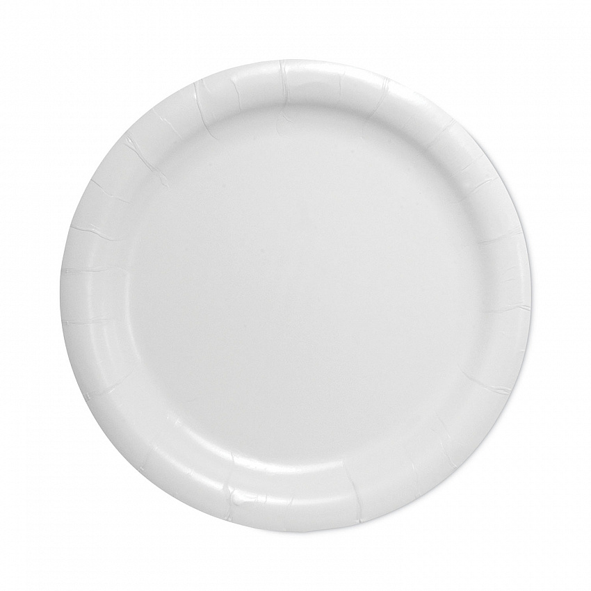 Bare Eco-Forward Clay-Coated Paper Dinnerware, ProPlanet Seal, Plate, 9" dia, White, 500/Carton (HP9S)