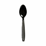 Impress Heavyweight Full-Length Polystyrene Cutlery, Spoon, Plastic, Black, 1,000/Carton (HSKT)