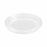 Bare Eco-Forward RPET Deli Container Lids, Recessed Lid, Fits 8 oz Containers, Clear, Plastic, 50/Pack, 10 Packs/Carton (LG8R)