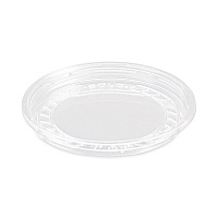 Bare Eco-Forward RPET Deli Container Lids, Recessed Lid, Fits 8 oz Containers, Clear, Plastic, 50/Pack, 10 Packs/Carton (LG8R)