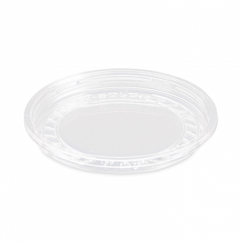 Bare Eco-Forward RPET Deli Container Lids, Recessed Lid, Fits 8 oz Containers, Clear, Plastic, 50/Pack, 10 Packs/Carton (LG8R)