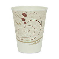 Double Sided Poly (DSP) Paper Cold Cups, 12 oz, Symphony Design, 80/Sleeve, 25 Sleeves/Carton (RP12SPSYM)