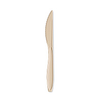 Medium Weight Polystyrene Knives, Plastic, Champagne, 1,000/Carton (RSAK)