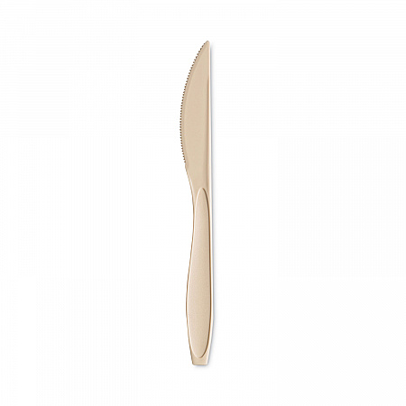Medium Weight Polystyrene Knives, Plastic, Champagne, 1,000/Carton (RSAK)