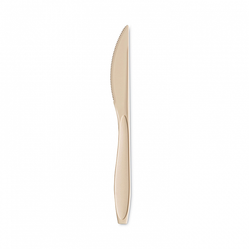 Medium Weight Polystyrene Knives, Plastic, Champagne, 1,000/Carton (RSAK)