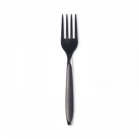 Reliance Classic Plastic Cutlery, Medium Heavyweight Fork, Black, 1,000/Carton (RSKF0004)