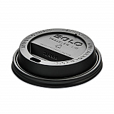 Traveler Cappuccino Style Dome Lid, Fits 8 oz Hot Cups, Plastic, Black, 1,000/Carton (TL38B2)
