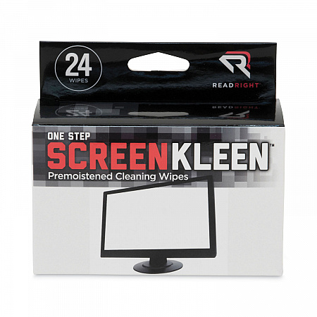 OneStep ScreenKleen Wipes, 5 x 5, Unscented, 24/Box (RR1209)
