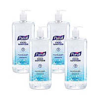 Advanced Hand Sanitizer Refreshing Gel, 1.5 L Pump Bottle, Clean Scent, 4/Carton (501504CT)