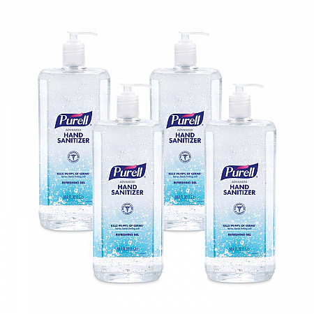 Advanced Hand Sanitizer Refreshing Gel, 1.5 L Pump Bottle, Clean Scent, 4/Carton (501504CT)