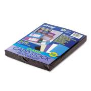 Pacon Array Card Stock, 65lb, 8.5 x 11, Black, 100/Pack (101187)