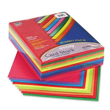 Pacon Array Card Stock, 65lb, 8.5 x 11, Assorted Lively Colors, 250/Pack (101199)