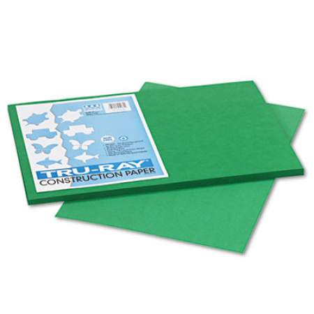 Pacon Tru-Ray Construction Paper, 76lb, 12 x 18, Holiday Green, 50/Pack (102961)
