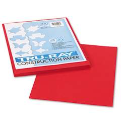 Pacon Tru-Ray Construction Paper, 76lb, 9 x 12, Holiday Red, 50/Pack (102993)
