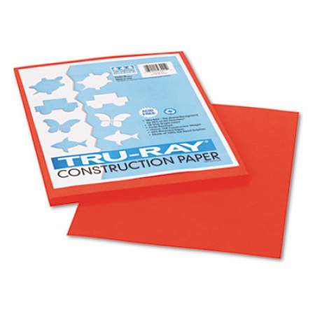 Pacon Tru-Ray Construction Paper, 76lb, 9 x 12, Orange, 50/Pack (103002)