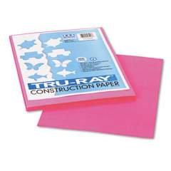 Pacon Tru-Ray Construction Paper, 76lb, 9 x 12, Shocking Pink, 50/Pack (103013)