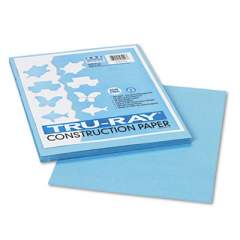 Pacon Tru-Ray Construction Paper, 76lb, 9 x 12, Sky Blue, 50/Pack (103016)