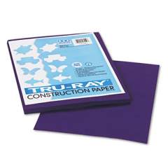 Pacon Tru-Ray Construction Paper, 76lb, 9 x 12, Purple, 50/Pack (103019)