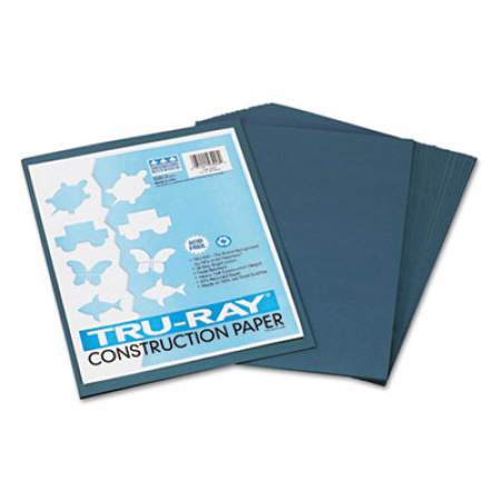 Pacon Tru-Ray Construction Paper, 76lb, 9 x 12, Slate, 50/Pack (103028)