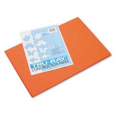 Pacon Tru-Ray Construction Paper, 76lb, 12 x 18, Orange, 50/Pack (103034)