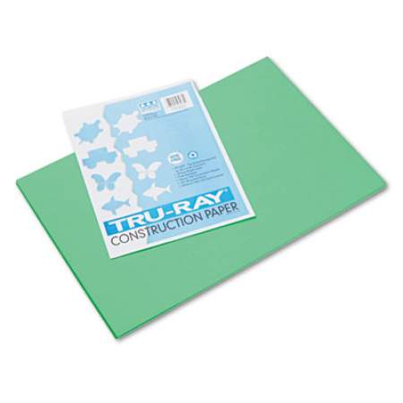 Pacon Tru-Ray Construction Paper, 76lb, 12 x 18, Festive Green, 50/Pack (103038)