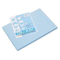 Pacon Tru-Ray Construction Paper, 76lb, 12 x 18, Sky Blue, 50/Pack (103048)